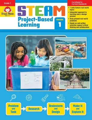 Steam Project-Based Learning, Grade 1 Teacher Resource Paperback Evan Moor Educational Publishers