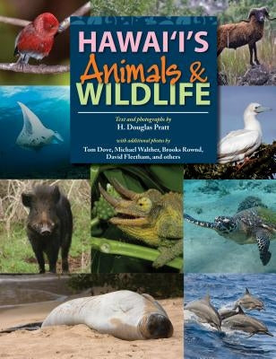 Paperback book titled Hawaii's Animals and Wildlife by Mutual Publishing featuring colorful illustrations of native Hawaiian animals and wildlife.