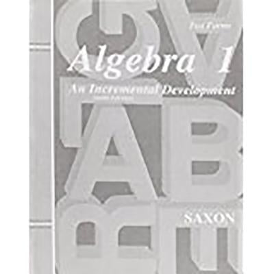 Saxon Algebra 1 Tests Only Third Edition Paperback Saxon Publications