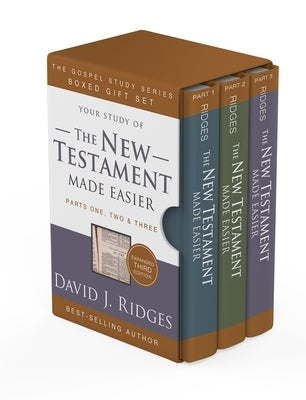 Paperback New Testament Made Easier 3rd Edition boxset by Cedar Fort, featuring a detailed cover with text and design elements.