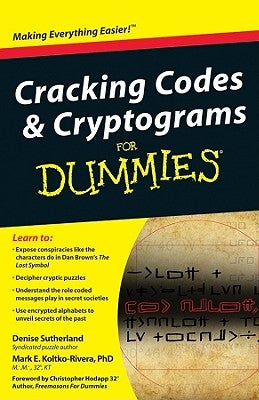 Cracking Codes and Cryptograms for Dummies Paperback For Dummies