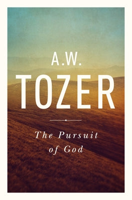 Paperback of "The Pursuit of God" by Moody Publishers, featuring a cover with spiritual and divine imagery.