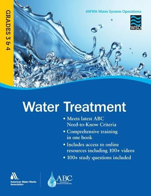 WSO Water Treatment, Grades 3 & 4 Paperback American Water Works Association