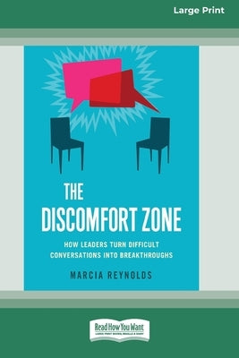 Paperback of The Discomfort Zone by ReadHowYouWant, featuring a cover with bold text and a calm blue background.