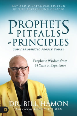 Paperback book titled "Prophets, Pitfalls, and Principles" by Destiny Image, featuring a cover with religious imagery and text.
