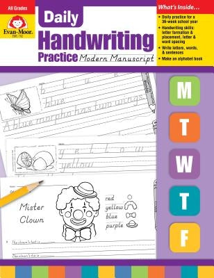 Daily Handwriting Modern Manuscript Paperback Evan-Moor Educational Publishers