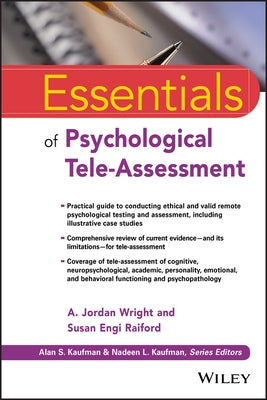 Essentials of Psychological Tele-Assessment Paperback Wiley