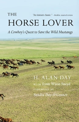 Paperback of "The Horse Lover" by Bison Books showing the book cover with a cowboy and wild mustangs illustration.