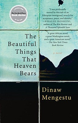 Paperback of The Beautiful Things That Heaven Bears by Riverhead Books featuring the book cover with colorful artwork and title text