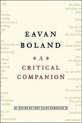 Eavan Boland: A Critical Companion Paperback W. W. Norton & Company