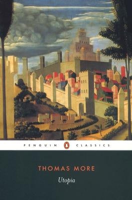 Paperback edition of Utopia by Penguin Group, featuring the book cover with artistic design and title text.