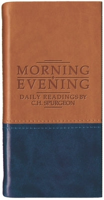 Morning and Evening - Matt Tan/Blue Imitation Leather Christian Heritage