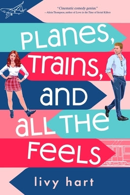 Paperback of "Planes, Trains, and All the Feels" by Entangled: Amara, showing the book cover with colorful illustrations.