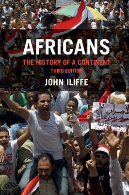 Paperback book titled "Africans" by Cambridge University Press, featuring a cover design with African-inspired artwork.