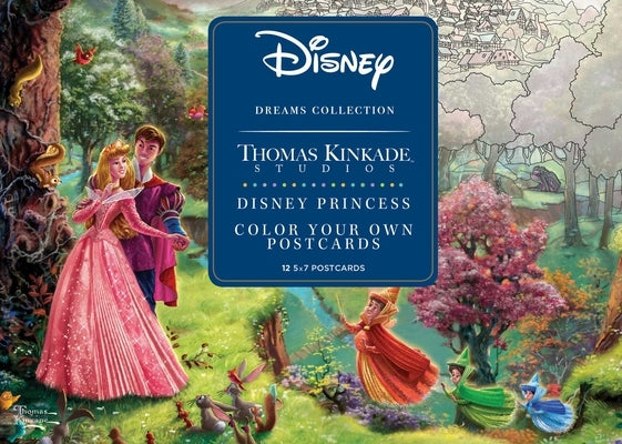 Color Your Own Disney Princess Novelty P from Thomas Kinkade Studios, featuring vibrant princess designs for creative coloring.