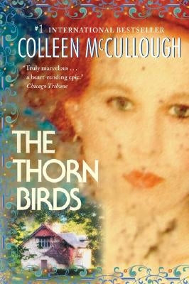 Paperback copy of The Thorn Birds by William Morrow & Company, featuring the book cover with title and artwork.