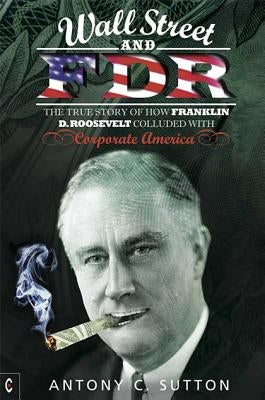 Paperback book titled "Wall Street and FDR" by Clairview Books, featuring a cover with historical financial imagery.