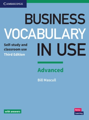 Paperback of Business Vocabulary in Use: Advanced by Cambridge University Press, showing the book cover with title and publisher logo.