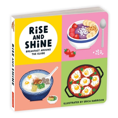 Galison Rise and Shine Board Book featuring colorful illustrations for young children, durable and easy to handle.