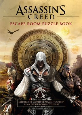 Paperback Assassin's Creed Escape Room Puzzle Book by Welbeck Publishing featuring cover art with game-themed design and mystery elements.