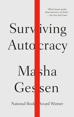 Paperback of Surviving Autocracy by Riverhead Books, featuring the book cover with title and author text on a white background.