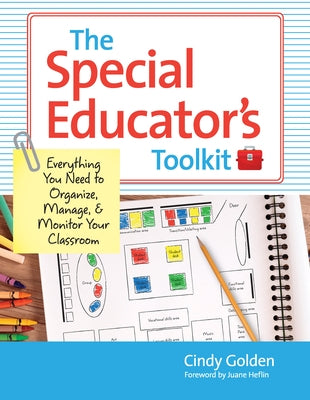 Paperback book titled "The Special Educator's Toolkit" by Brookes Publishing Company, showing the front cover with colorful design elements.