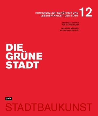 Paperback of "Die Grüne Stadt" by Jovis Verlag showing a cityscape illustration on the cover.