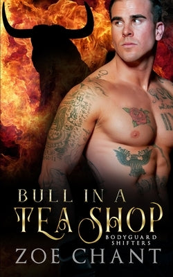 Paperback "Bull in a Tea Shop" by Icefall Press featuring a colorful cover illustration of a bull in a cozy tea shop.