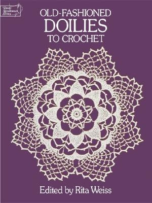 Crochet doilies from Dover Publications, vintage-style old-fashioned doilies with intricate lace patterns on delicate fabric