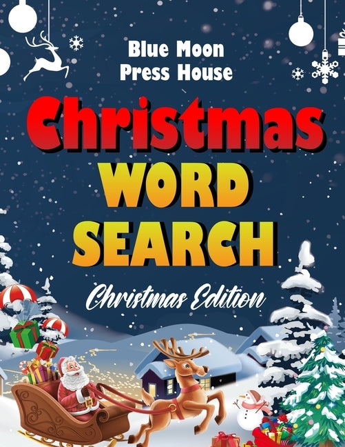 Christmas word search.: Easy Large Print Puzzle Book for Adults, Kids & Everyone for the 25 Days of Christmas. Paperback Independently Published