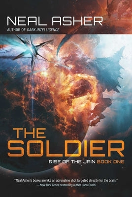Paperback of The Soldier, Book One of Rise of the Jain series by Night Shade Books, showing the book cover with title and artwork.