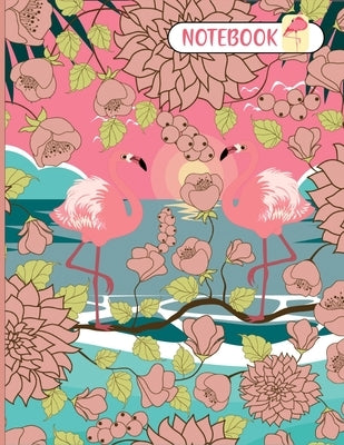 Notebook.Flamingo Notebook College Ruled Jounal Set For Girls, Little Girl.One Subject School Exercise Book-Pink Flamingo Watercolor. Paperback Independently Published
