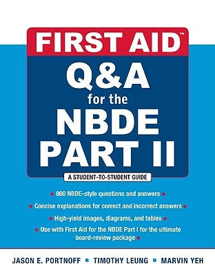 Paperback "First Aid Q&A for the NBDE Part II" by McGraw Hill Medical, featuring the book cover with title and branding.