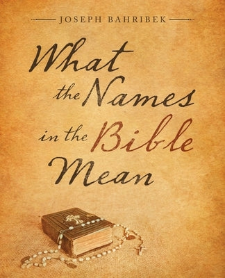What the Names in the Bible Mean Paperback iUniverse