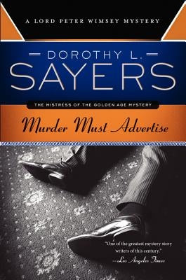 Paperback of Murder Must Advertise: A Lord Peter Wimsey Mystery by Harper Paperbacks, showing the book cover with title and author.