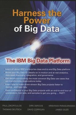 Paperback book titled "Harness the Power of Big Data" from McGraw-Hill Companies, featuring a cover with data visualization graphics.
