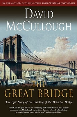 Paperback copy of The Great Bridge by Simon & Schuster featuring the book's cover with title and author details.