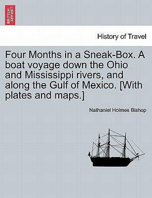Paperback book titled "Four Months in a Sneak-Box" by British Library, showing the cover with plates and maps.