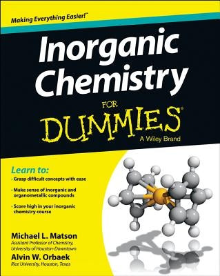 Inorganic Chemistry for Dummies Paperback For Dummies