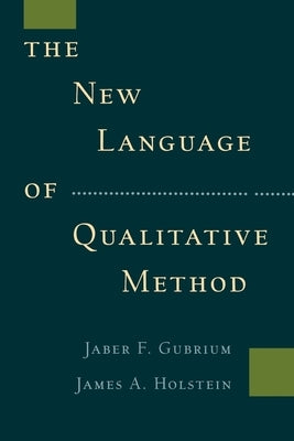 Paperback of The New Language of Qualitative Method by Oxford University Press, USA, featuring a cover with academic design and text.