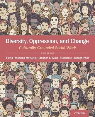 Paperback book titled "Diversity, Oppression, & Change: Culturally Grounded Social Work" by Oxford University Press, USA, with a colorful cover.