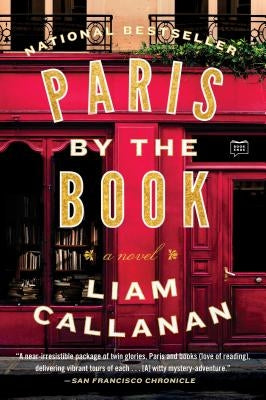Cover of "Paris by the Book" by Dutton Books featuring a vintage-inspired illustration of Parisian street scenes.
