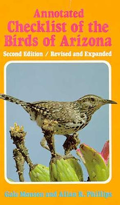 Annotated Checklist of the Birds of Arizona Paperback University of Arizona Press