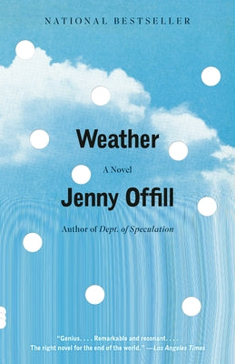 Vintage Weather paperback book cover showing a weather-themed illustration with clouds, sun, and raindrops.