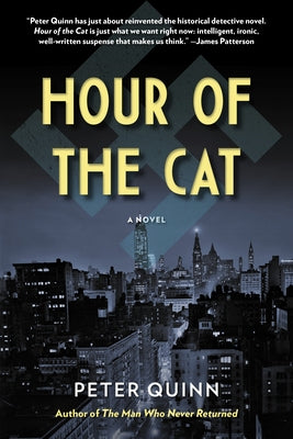 Paperback of Hour of the Cat by New York Relit featuring a vintage-style cover with a mysterious cat and cityscape illustration.