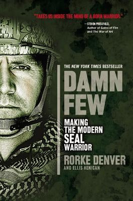 Paperback book titled "Damn Few: Making the Modern SEAL Warrior" with cover design featuring navy SEAL imagery.