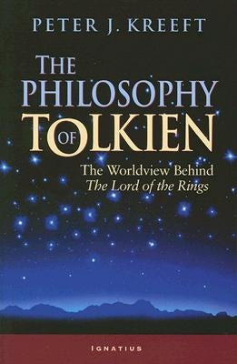 Paperback of The Philosophy of Tolkien by Ignatius Press, featuring a cover with Tolkien-themed artwork and book title.