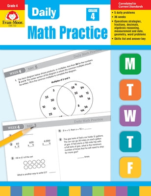 Daily Math Practice, Grade 4 Evan-Moor Educational Publishers