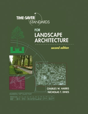 Paperback book titled "Time-Saver Standards for Landscape Architecture 2e" by McGraw-Hill Companies, showing the cover.