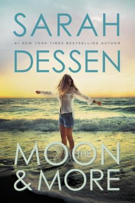 Paperback of "The Moon and More" by Speak, featuring the book cover with moon illustrations and title text.
